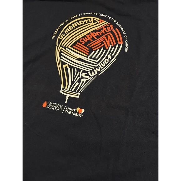 union line Other - Leukemia Lymphoma Cancer Society Light The Night T-Shirt XL Survivor Supporter